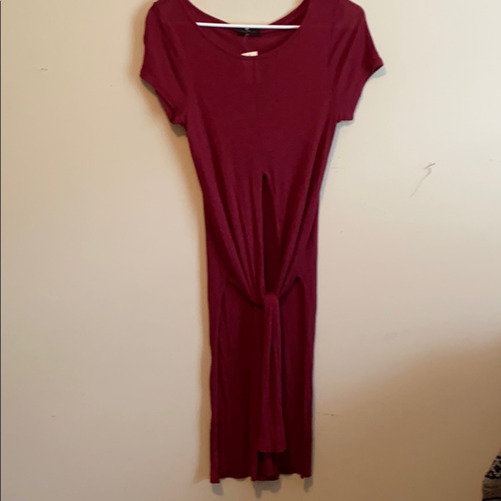 High middle split dress,with two slits on the side